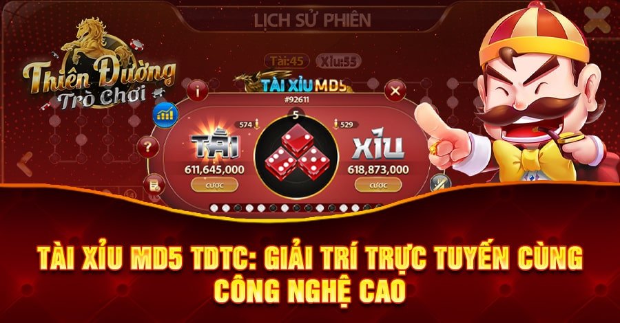 Tài Xỉu MD5 TDTC: Giải Trí Trực Tuyến Cùng Công Nghệ Cao