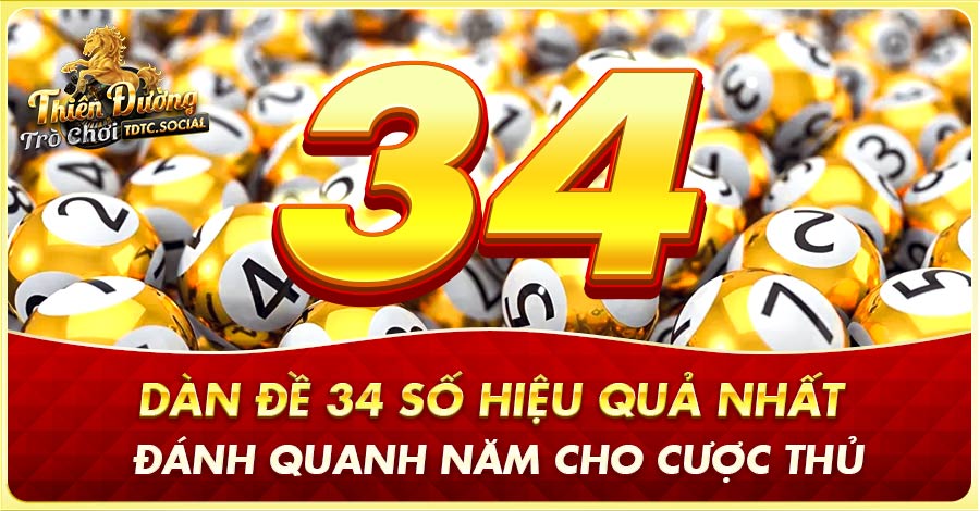 Dàn đề 34 số