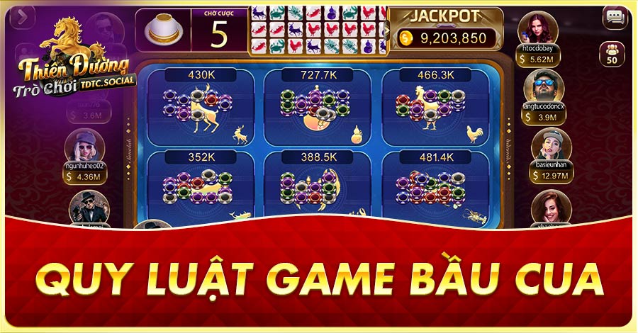 quy luật game Bầu Cua