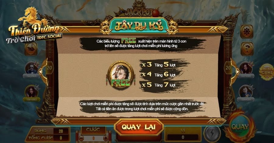 quy tắc thắng game Quay hũ Tây Du Ký 