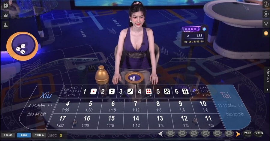 Nội dung bảng cược trong cách chơi Tài Xỉu livestream